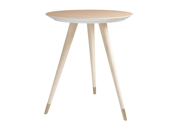CUPERTINO RAFIA BAR - Round wooden high table by DOM Edizioni - view 2